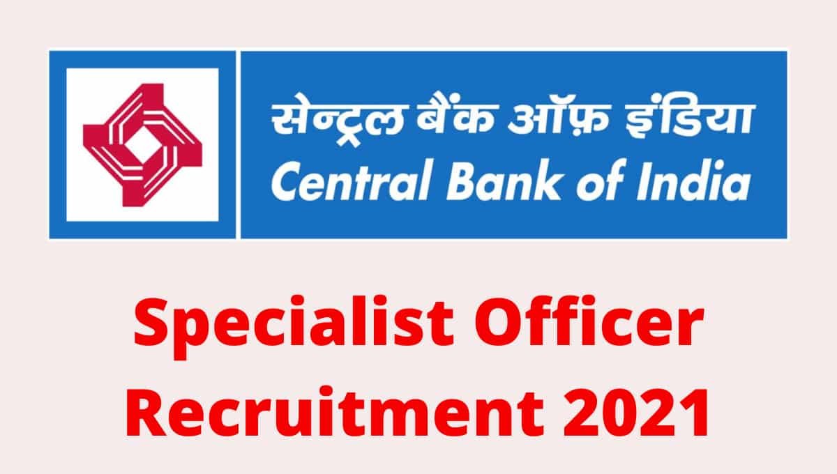 Central Bank of India Recruitment