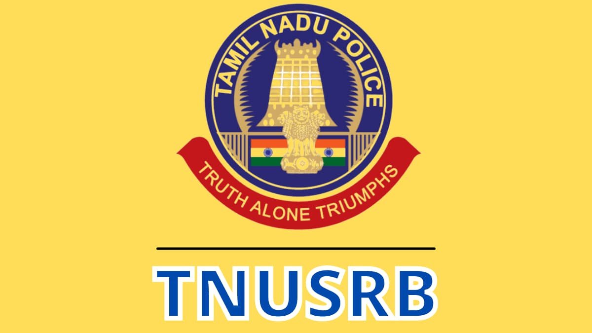 TNUSRB SI exam date 2022 announced